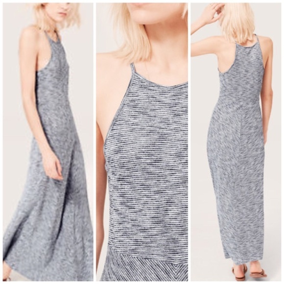 Lou & Grey Dresses & Skirts - Lou & Grey LOFT Granite Space Dyed Halter Maxi